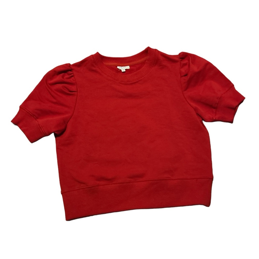 Riley Sweatshirt Red Pleat